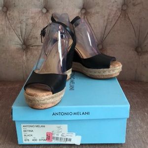 Antonio Melani Black Sandals